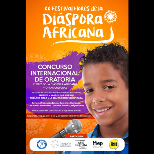 XX FESTIVAL FLORES DE LA DIÁSPORA AFRICANA  "La diversidad Afrodescendiente en Centroamérica y el Caribe, sus legados y contribuciones al desarrollo, progreso y engrandecimiento de nuestras naciones"
